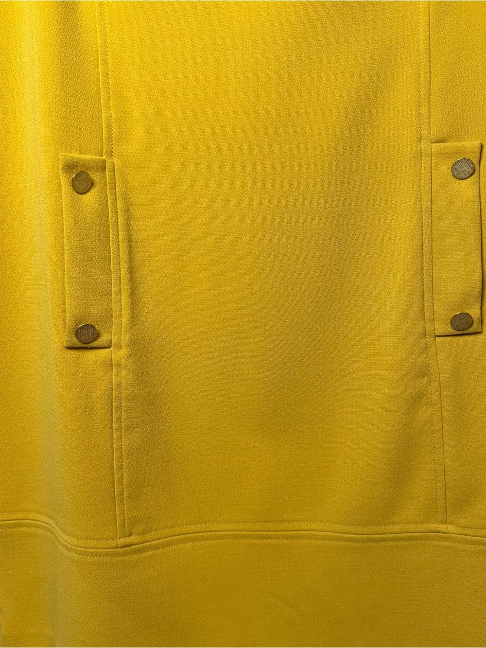 Eliza J Yellow Shift Dress Sleeveless Tailored Button Front Dress Size 8 - Picture 2 of 7